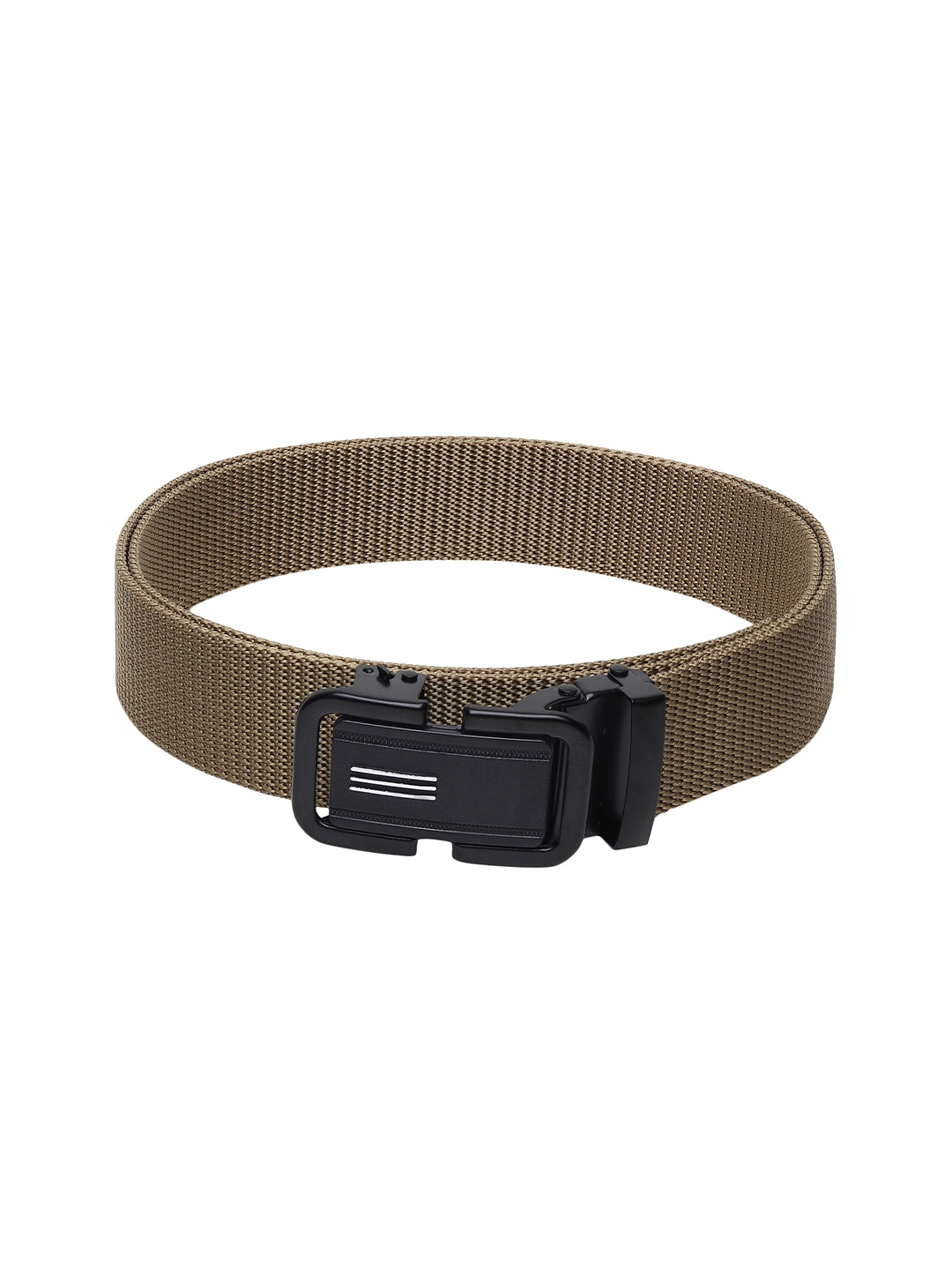 

Metronaut Men Striped Belt, Cream