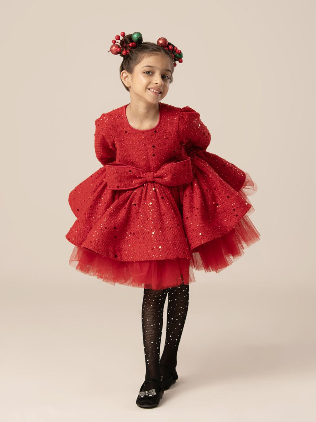

HOITY MOPPET A-Line Dress, Red