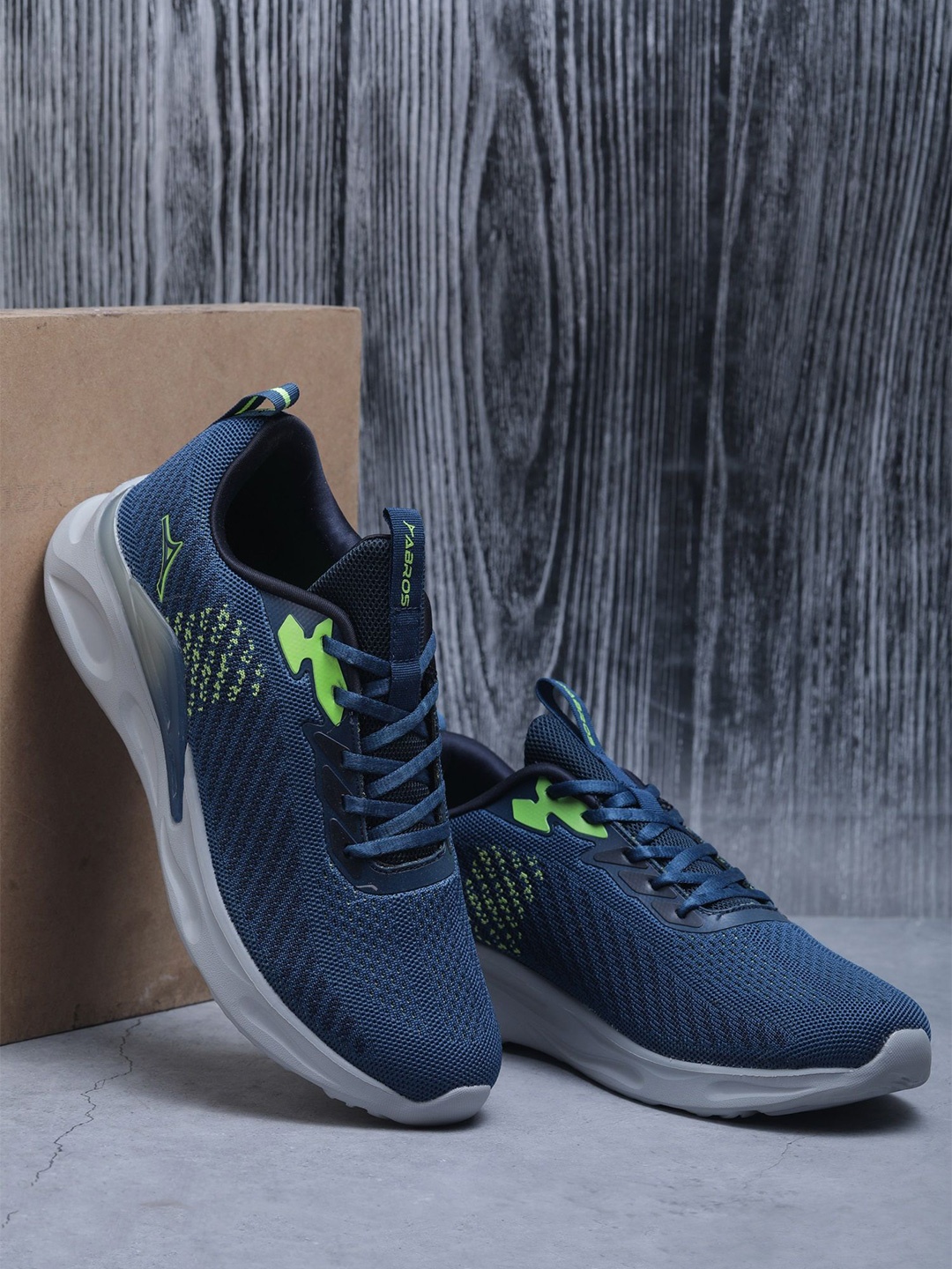 

ABROS Men Mesh Running Shoes, Teal