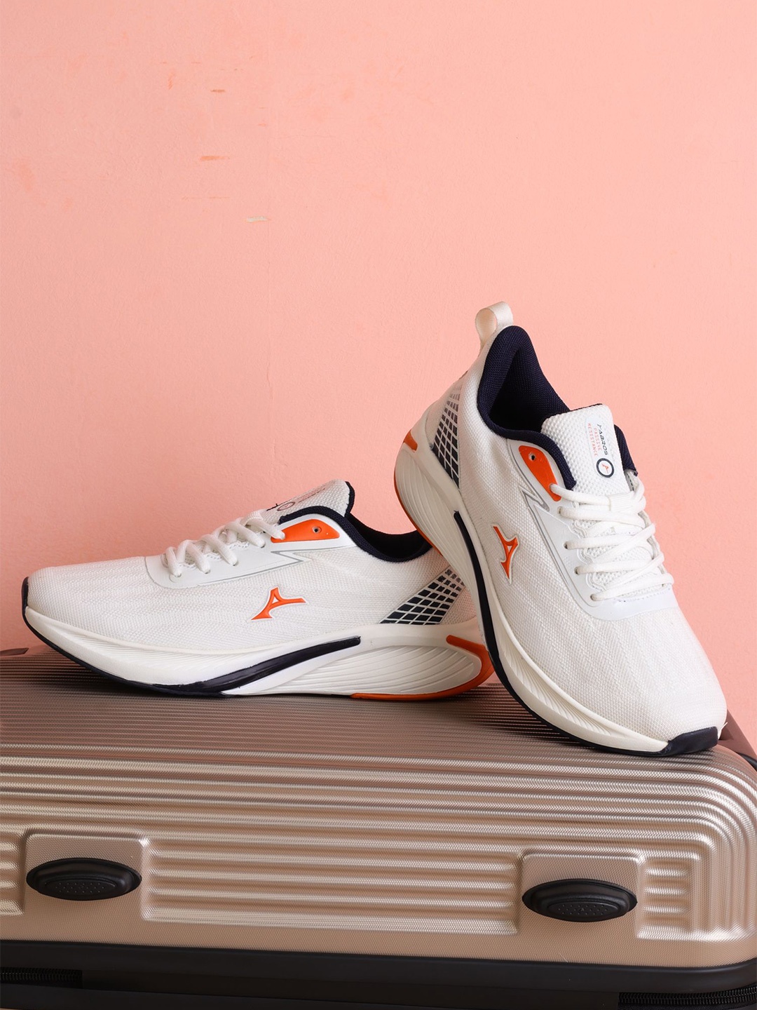 

ABROS Men Slayer Running Sports Shoes, Off white