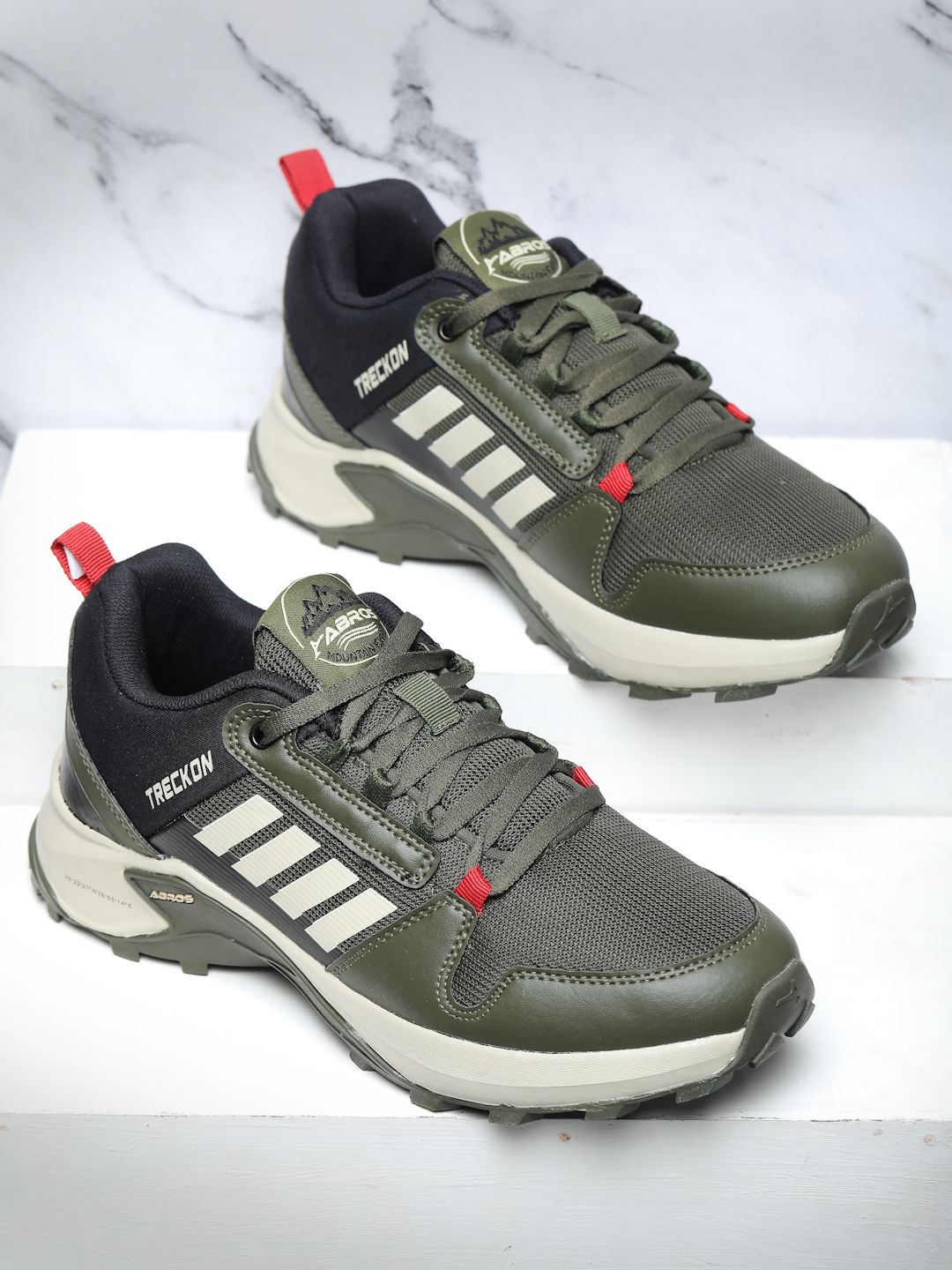

ABROS Men Radiuz Mesh Trekking Shoes, Olive