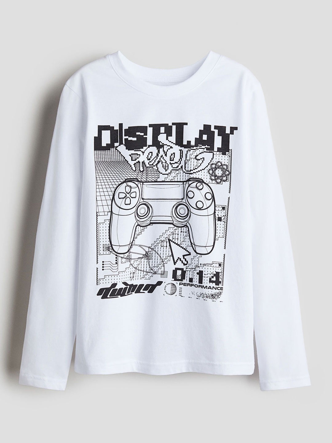 

H&M Long-Sleeved T-shirt, White