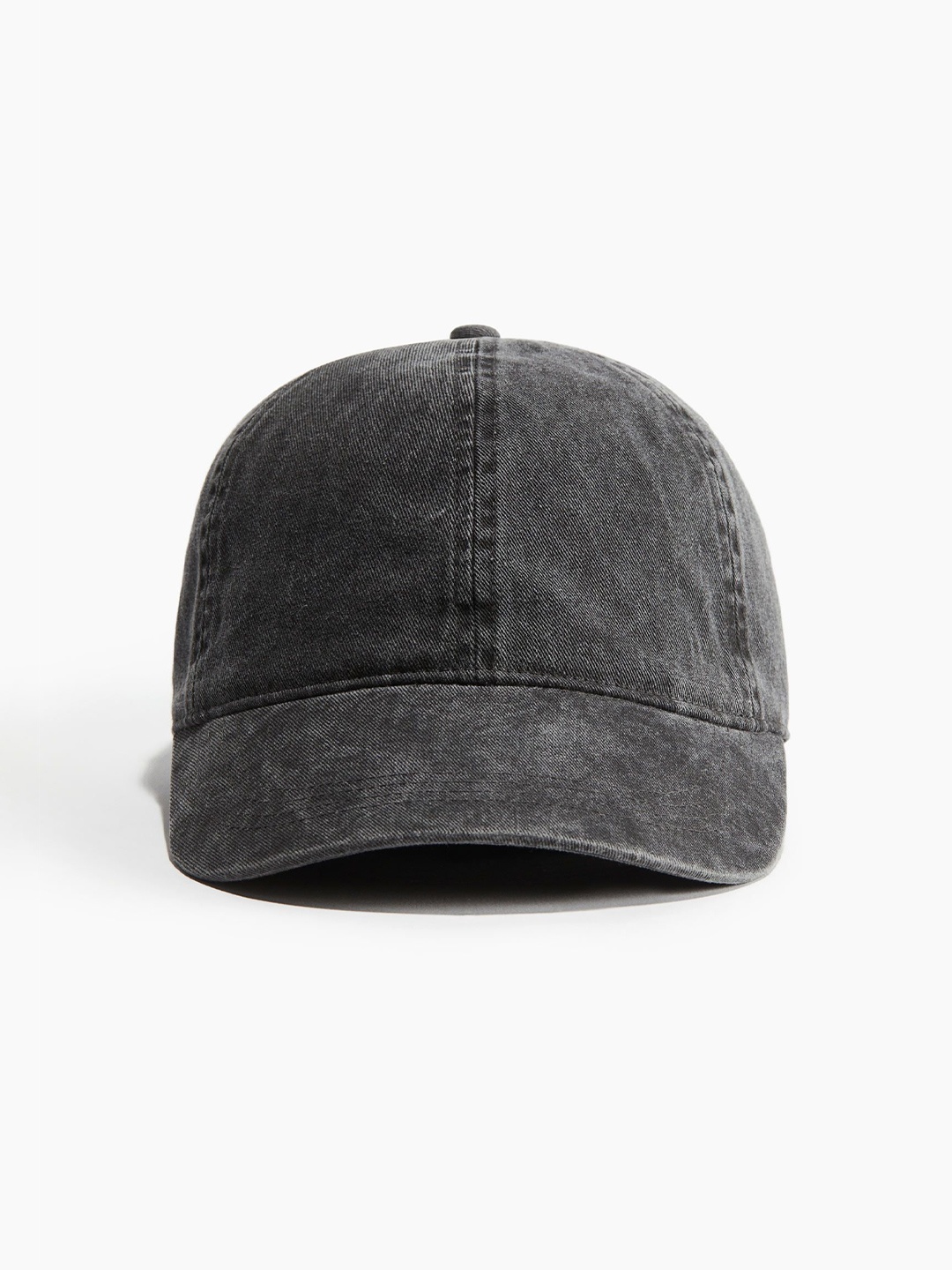 

H&M Washed-Look Sports Twill Cap, Black