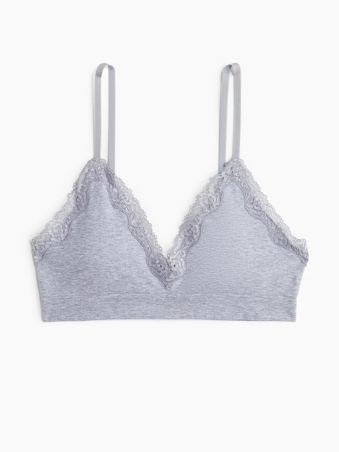 

H&M Seamless Padded Soft Bra, Grey