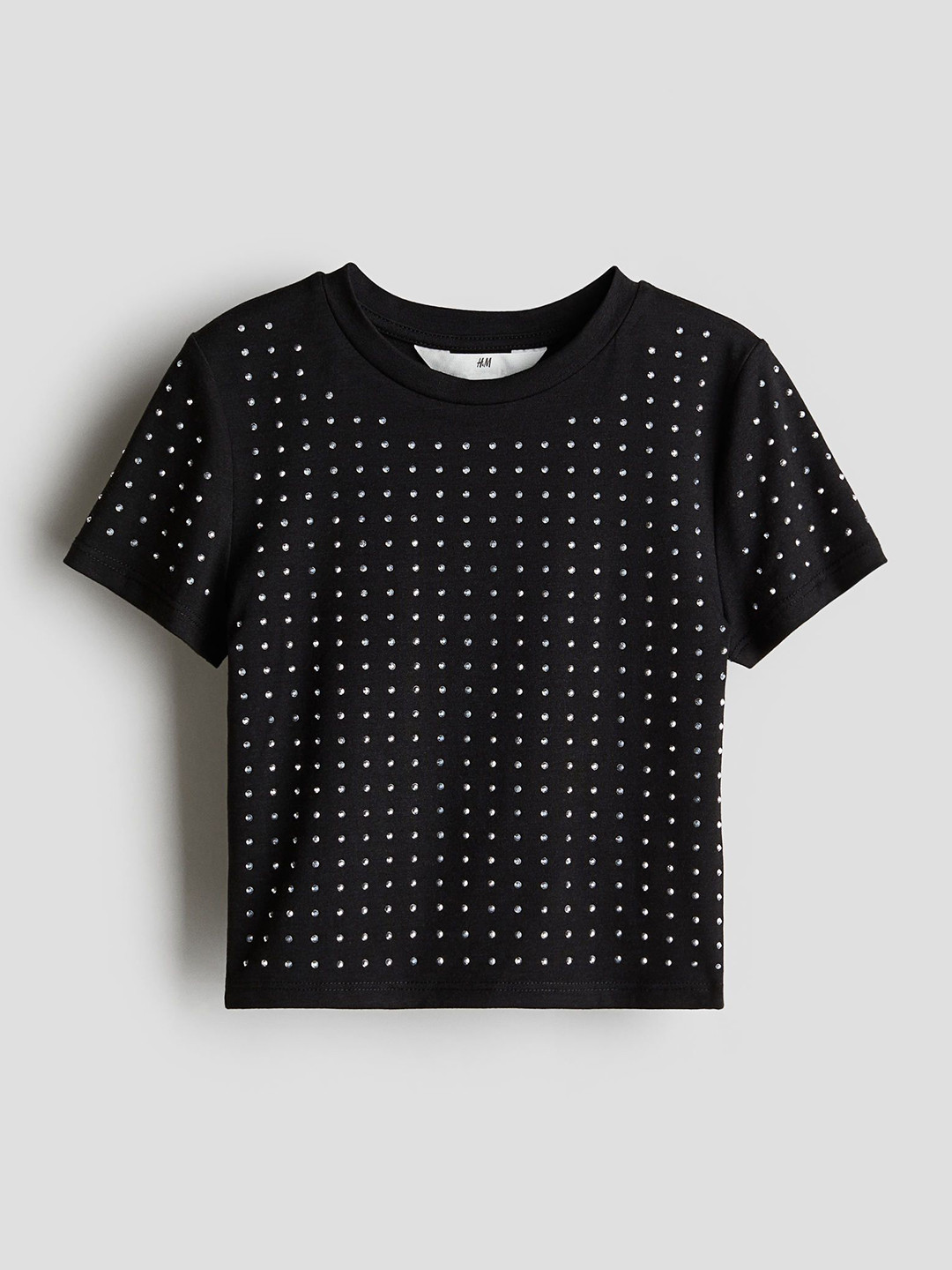 

H&M Embellished Top, Black