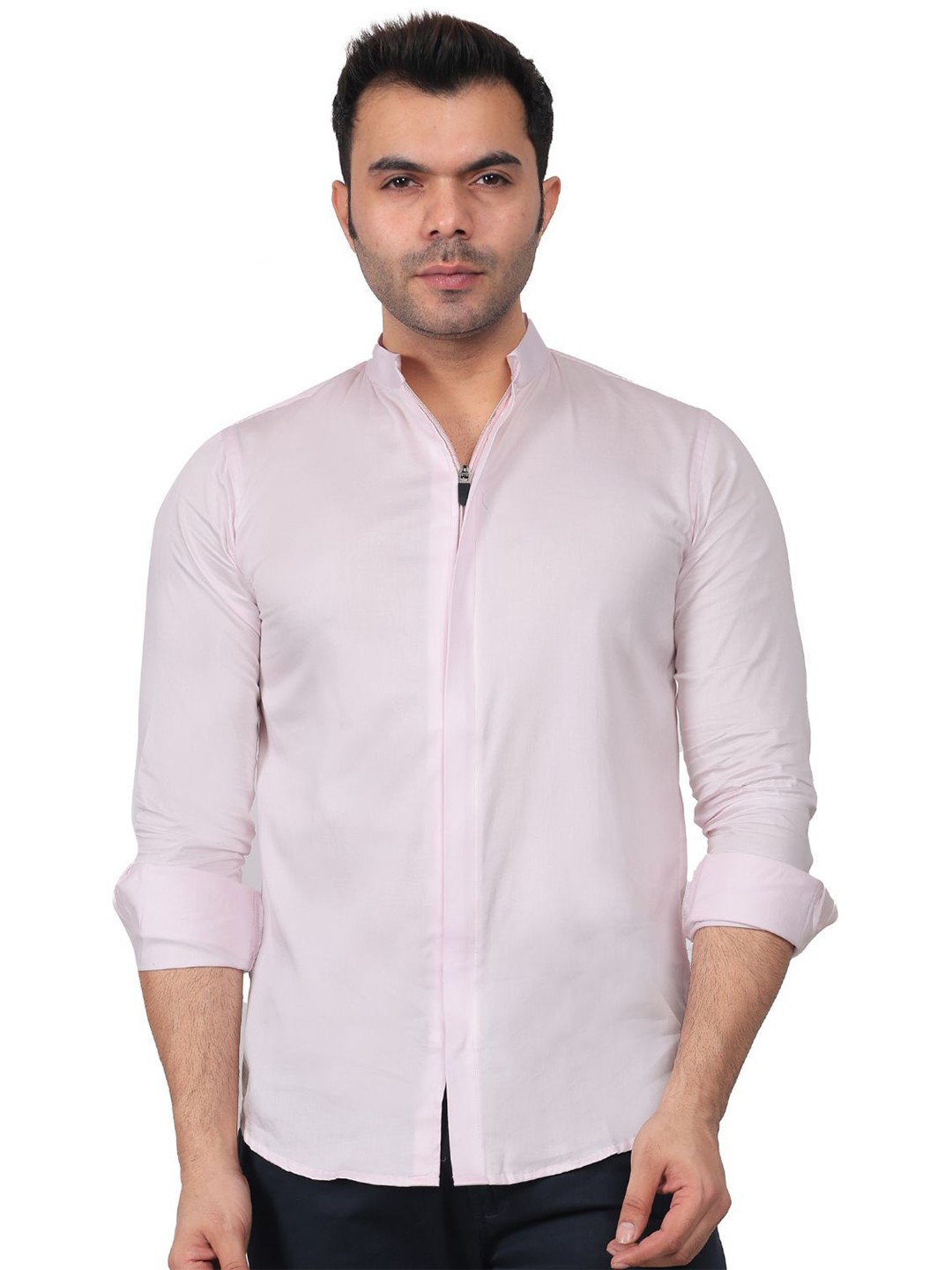 

Mculine Men Standard Opaque Casual Shirt, Pink