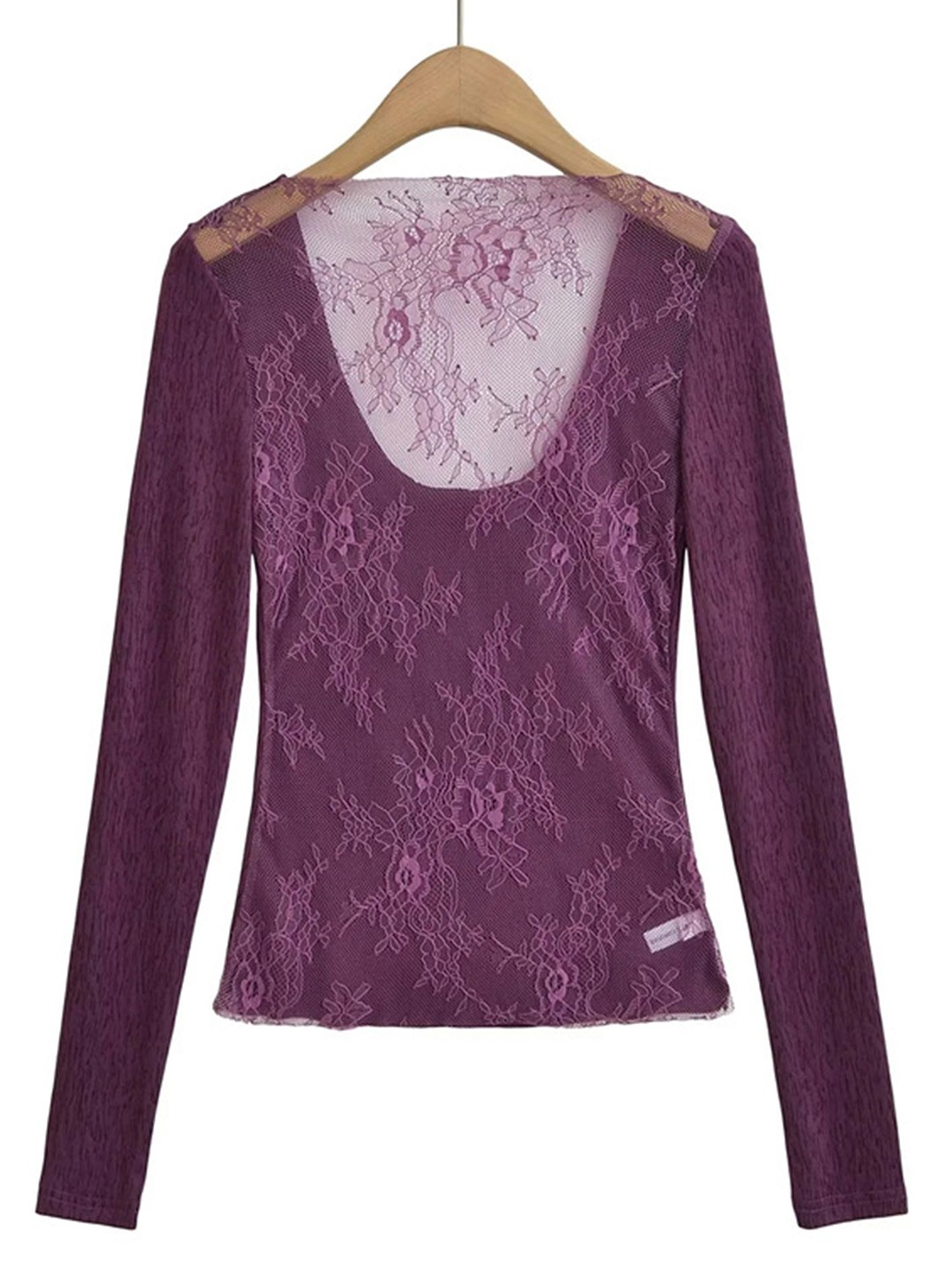 

LULU & SKY Women Styled Back Top, Purple