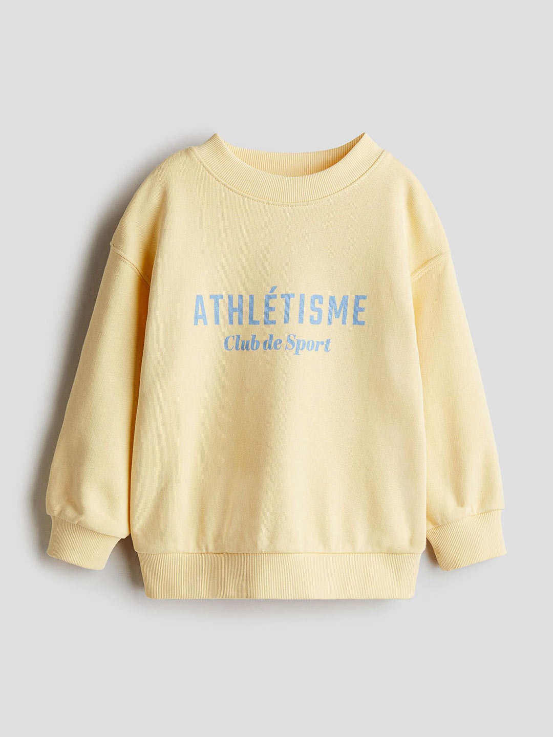 

H&M Boys Printed Crew-Neck Sweatshirt, Yellow