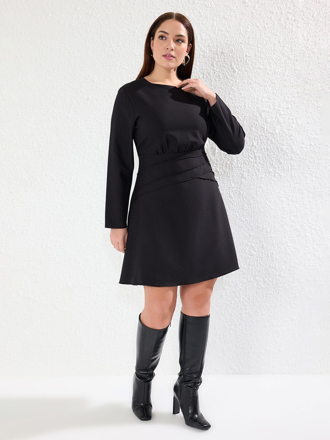 

Trendyol Women A - Line Dress, Black