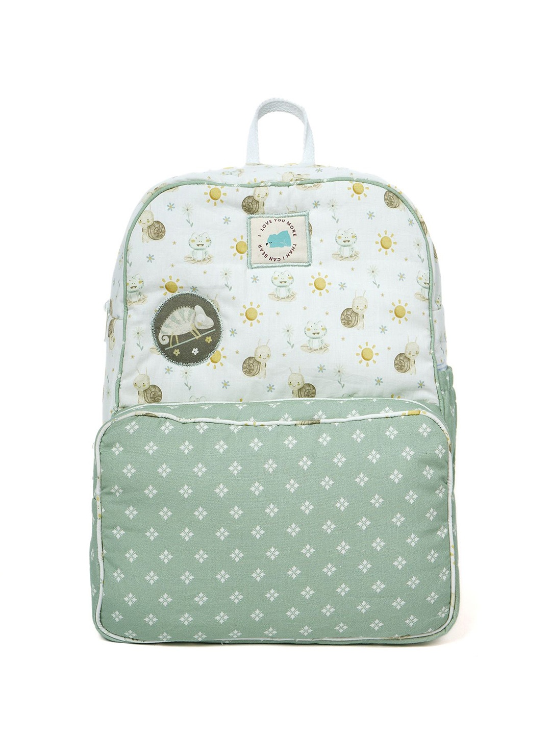 

TIDY SLEEP Kids Graphic Printed Backpack, Green