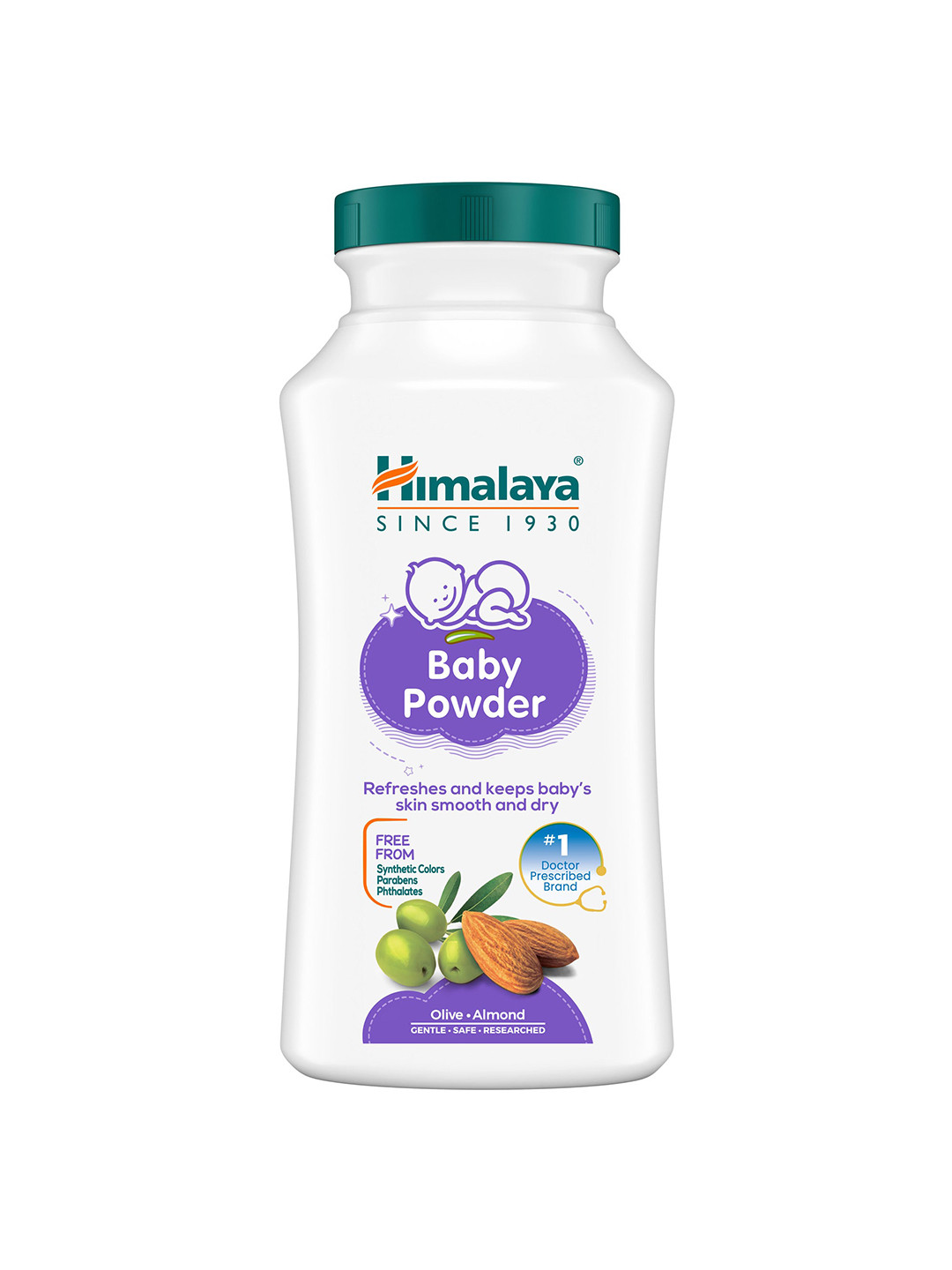 

Himalaya Baby Powder with Olive & Almond - 50g, White