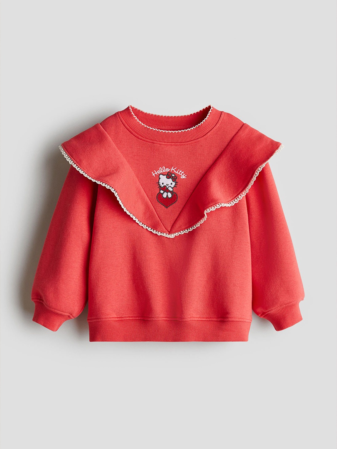 

H&M Girls Motif-Detail Sweatshirt, Red