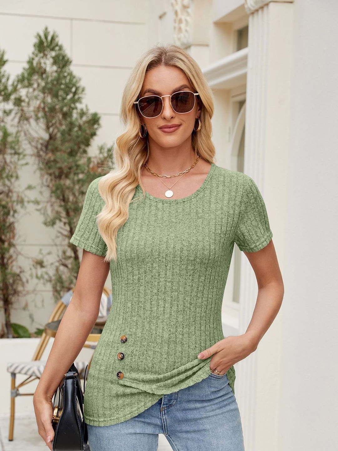 

StyleCast x Revolte Women Top, Green