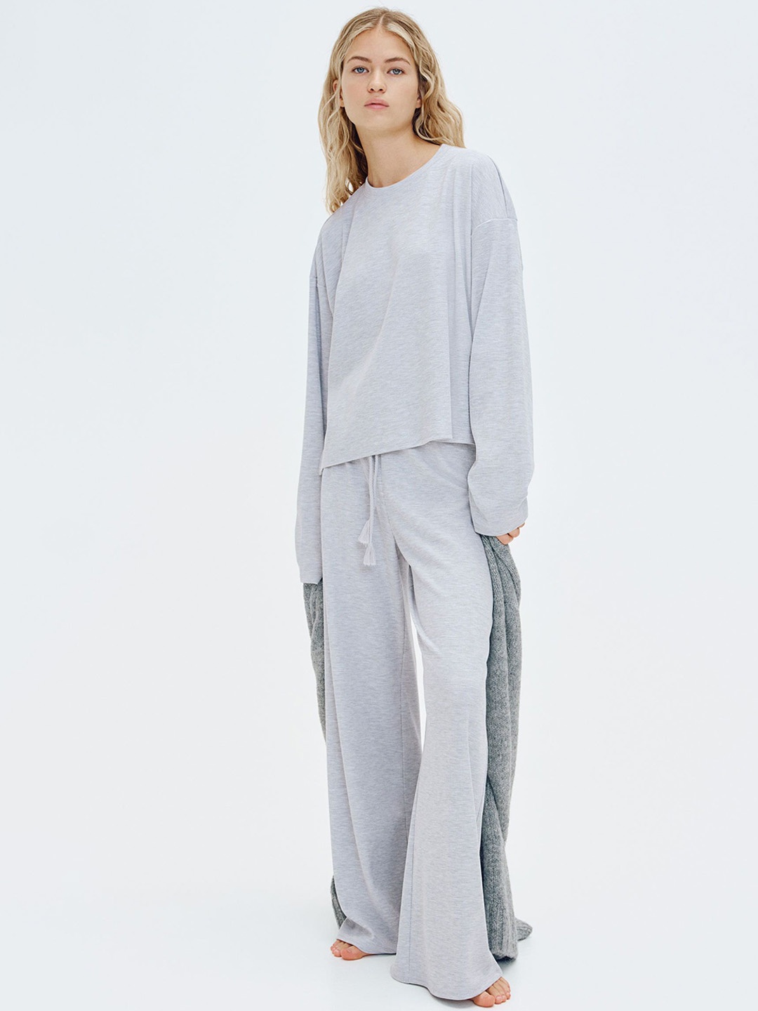 

H&M Waffled Pyjamas, Grey