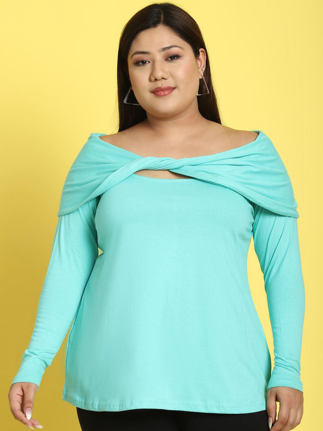 

theRebelinme Cotton Top, Sea green