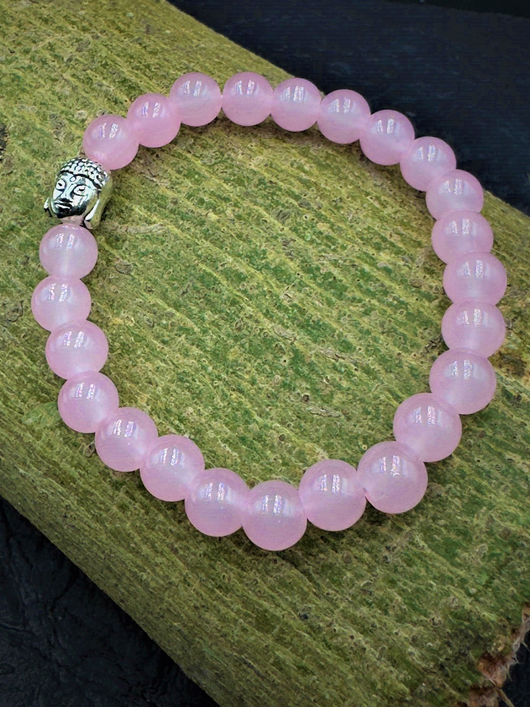 

AKLINA Artificial Beaded Elasticated Bracelet, Pink
