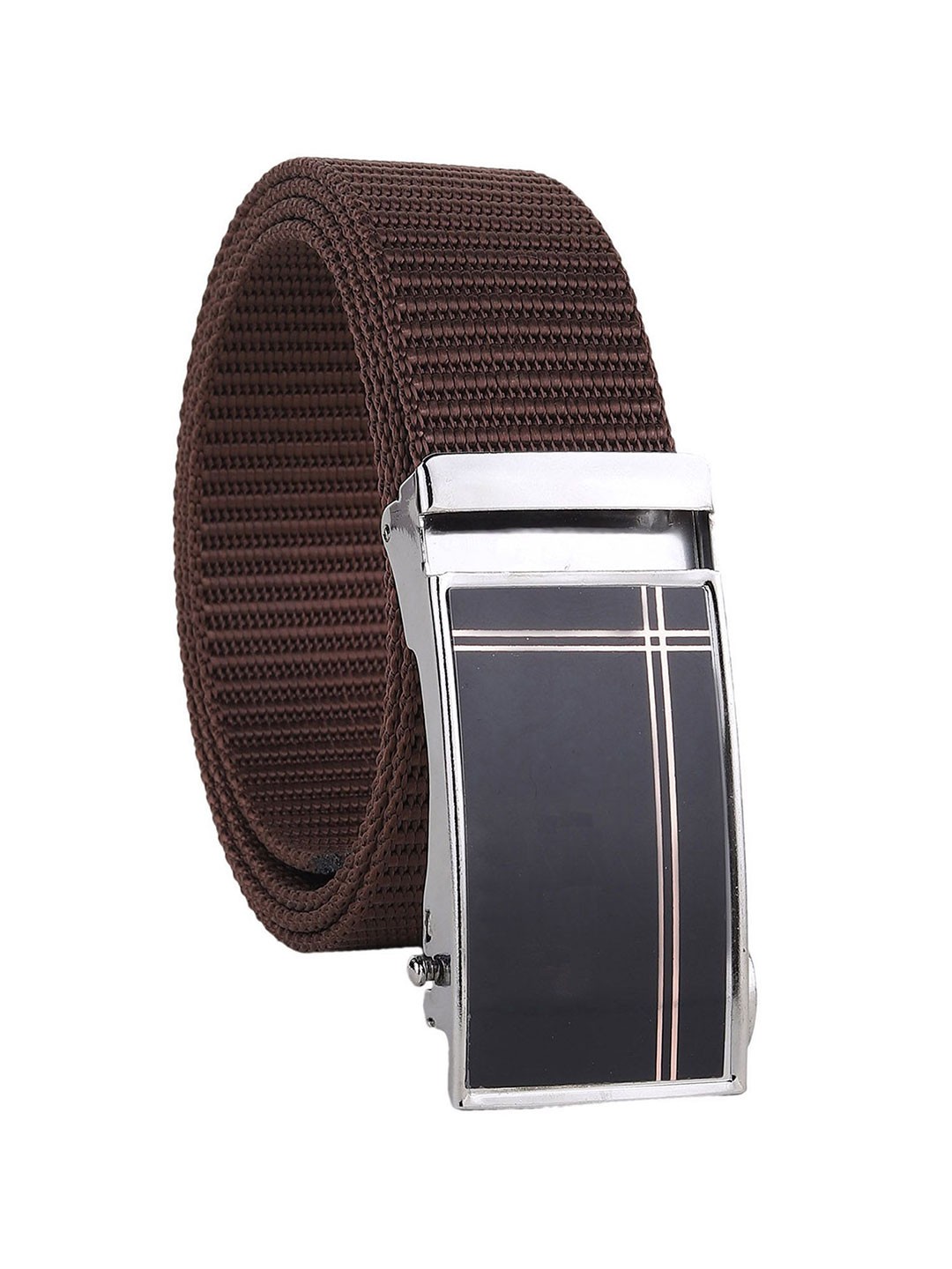 

Metronaut Men Striped Belt, Brown