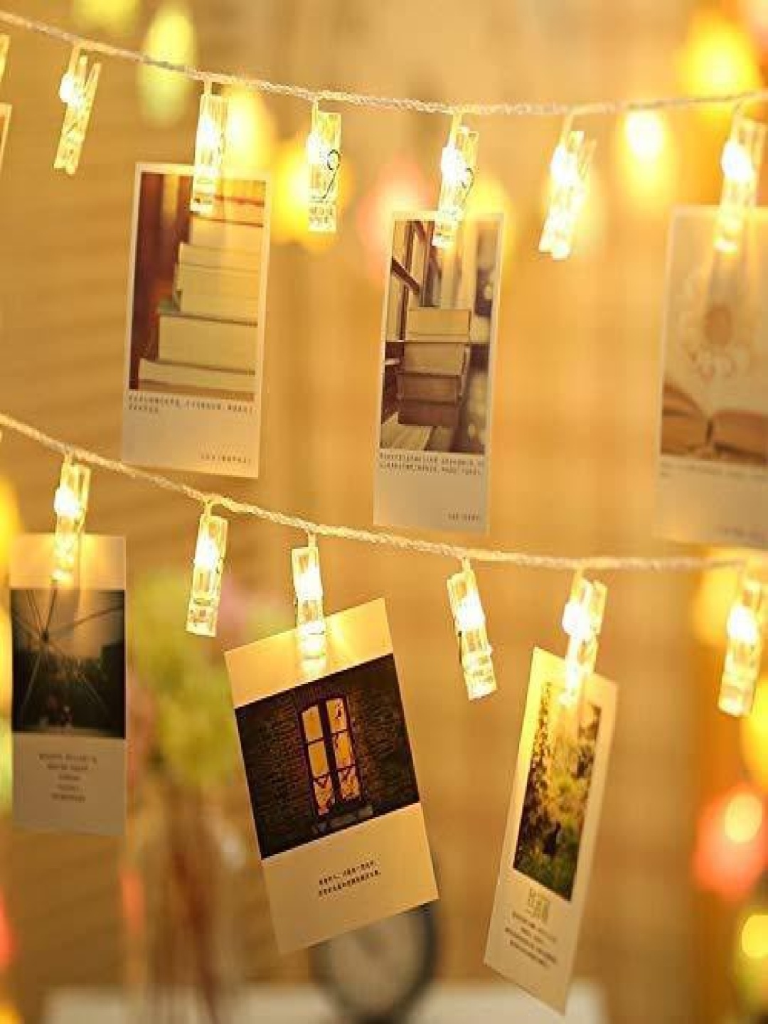 

ENORMITY Transparent Photo Clip Shape String Lights