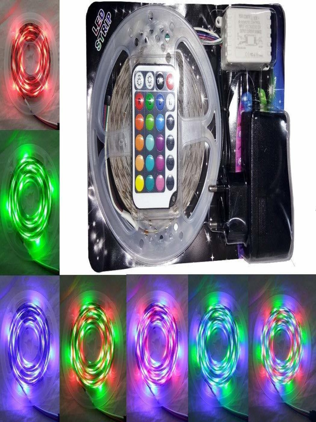 

SPARK WORLD Red & Green Rice Shaped Bulb String Lights