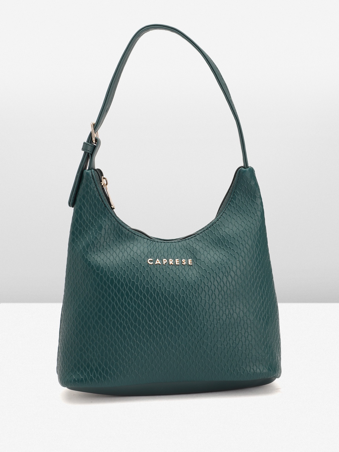 

Caprese Textured Structured Shoulder Bag, Teal