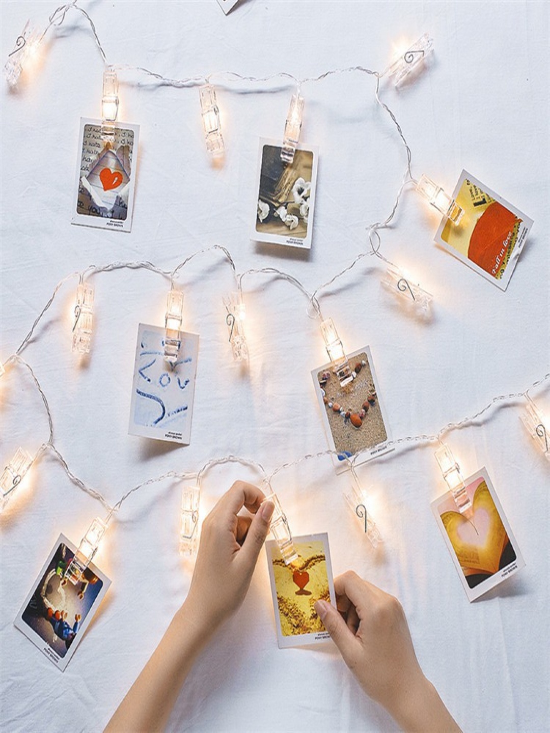 

SPARK WORLD Yellow Photo Clip String Lights