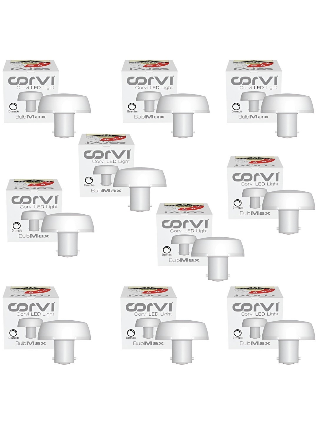 

CORVI White 10 Pieces 9W LED Light Bulb