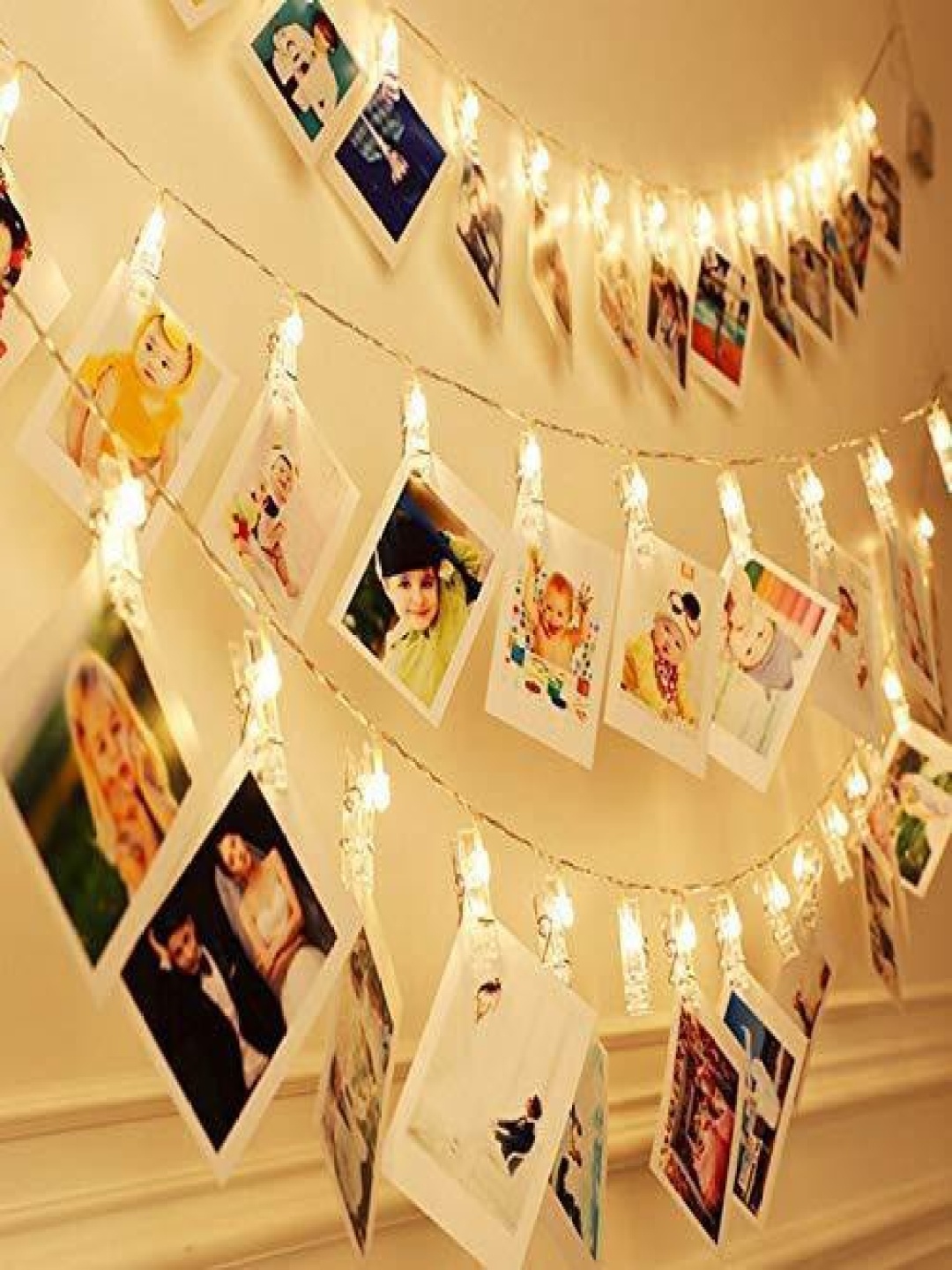 

SPARK WORLD Yellow Photo Clip-Shaped String Lights