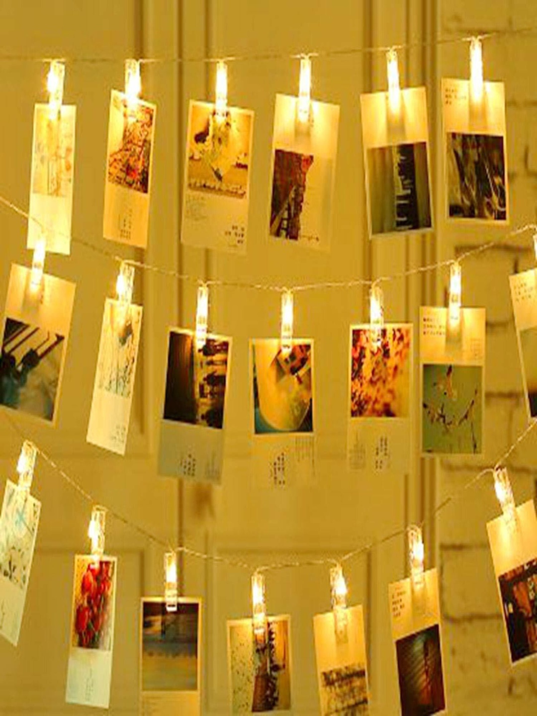 

ENORMITY Yellow Photo Clip Shape String Lights