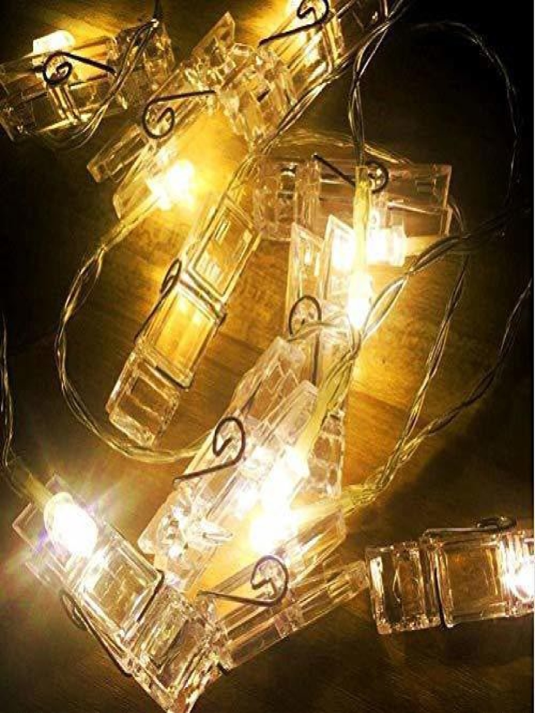 

SPARK WORLD Yellow Photo Clip String Lights