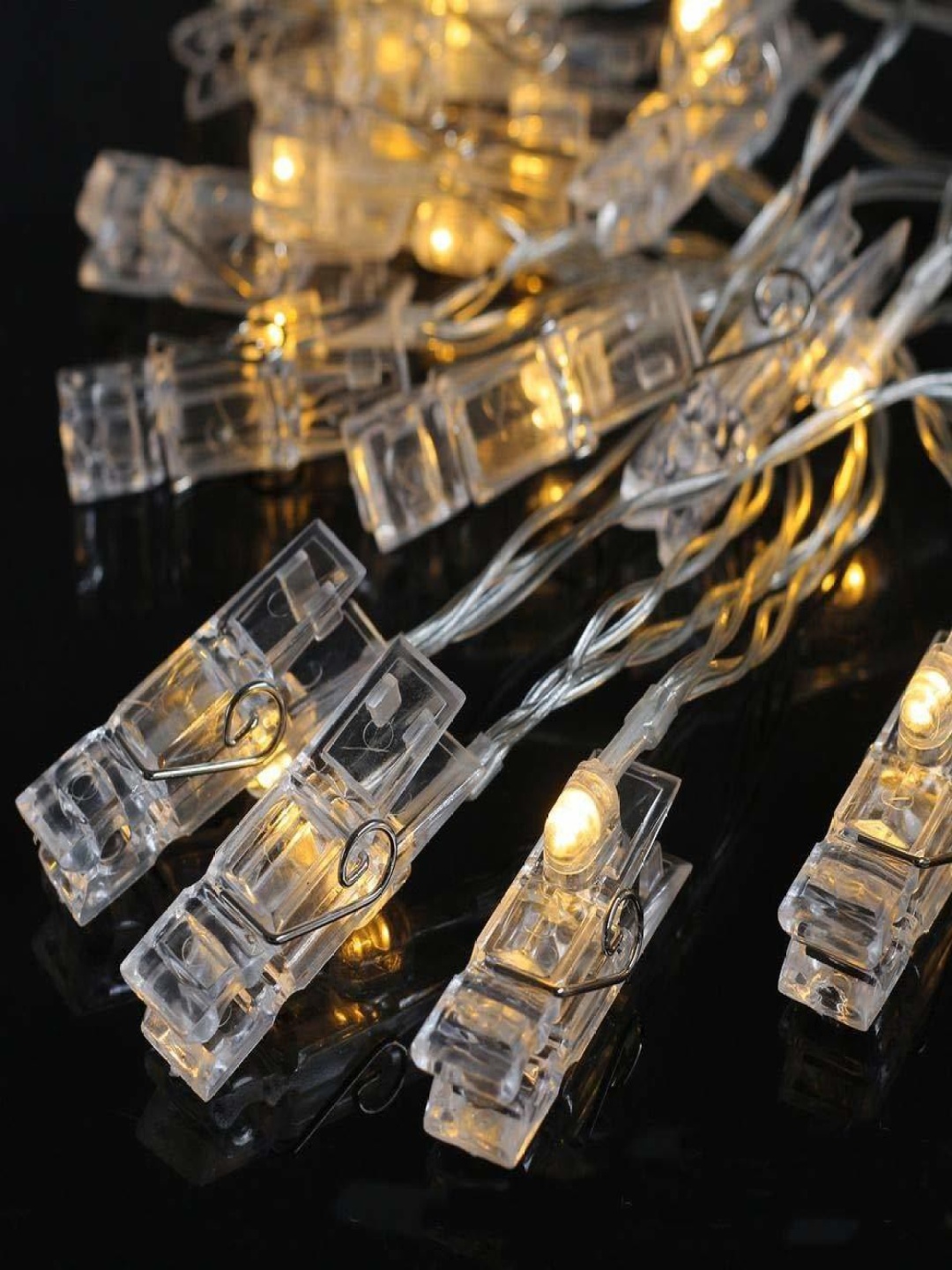 

SPARK WORLD White LED Photo Clip String Lights