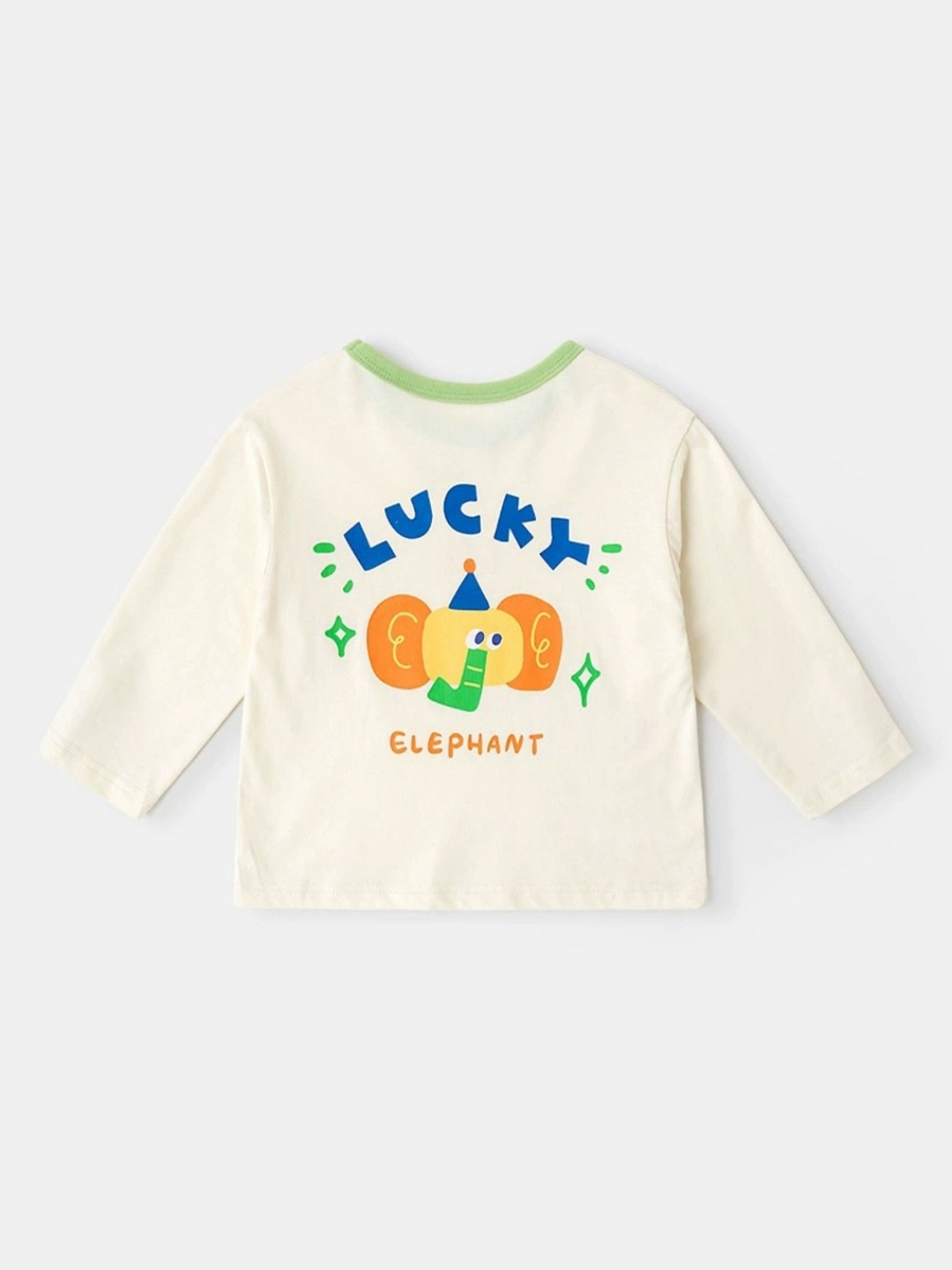 

LULU & SKY Girls Typography Printed T-shirt, Off white