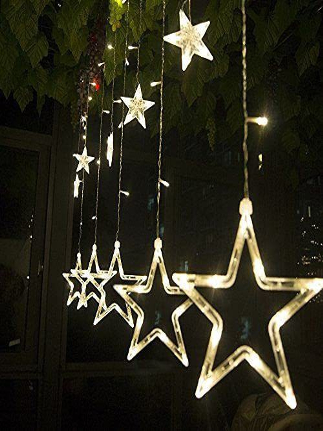 

SPARK WORLD Yellow Star Shaped LED String Light