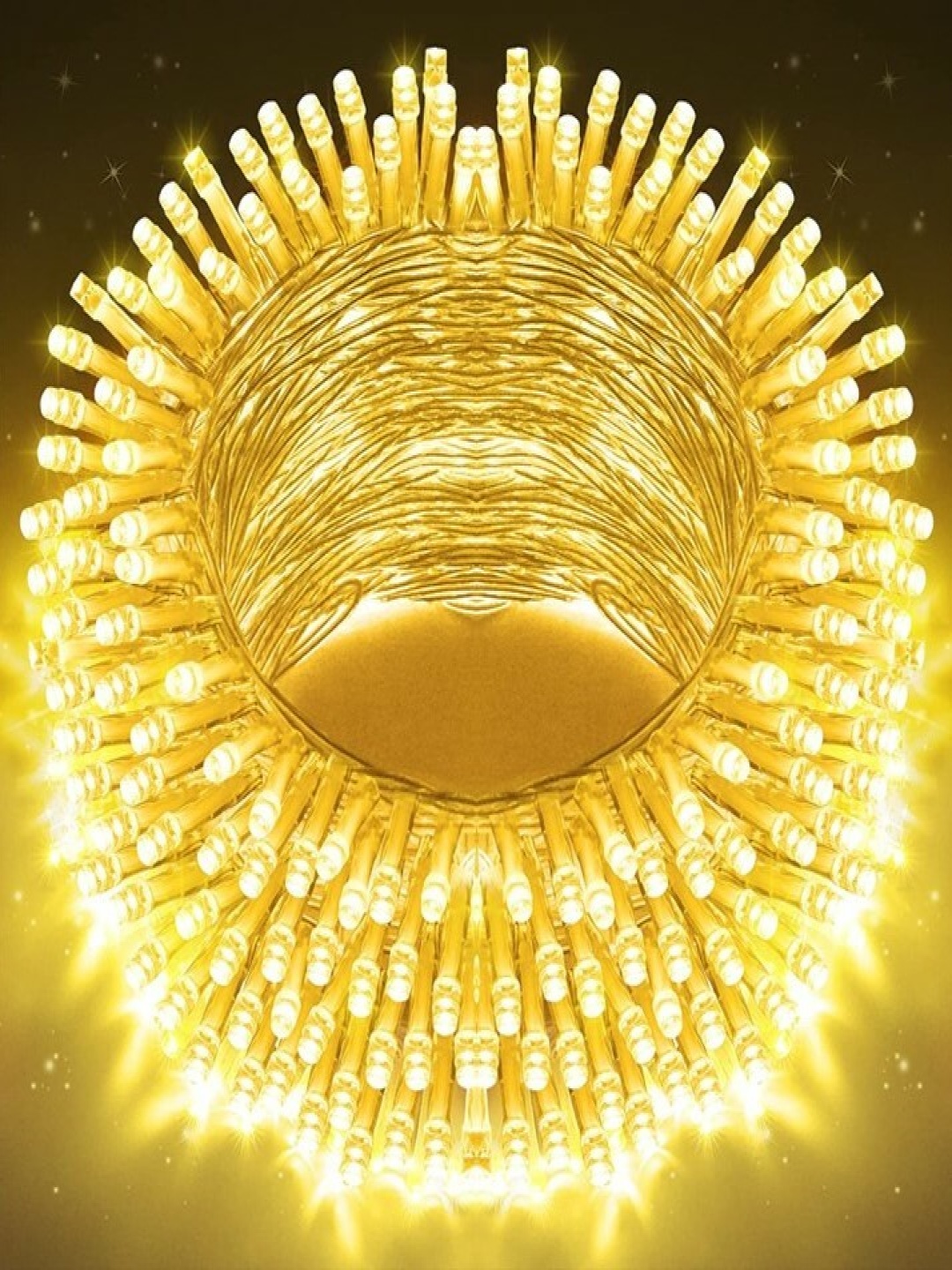 

SPARK WORLD Rice Shape LED Fairy String Lights, Yellow