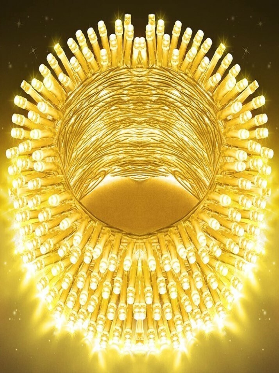 

SPARK WORLD Yellow Rice Shape String Lights