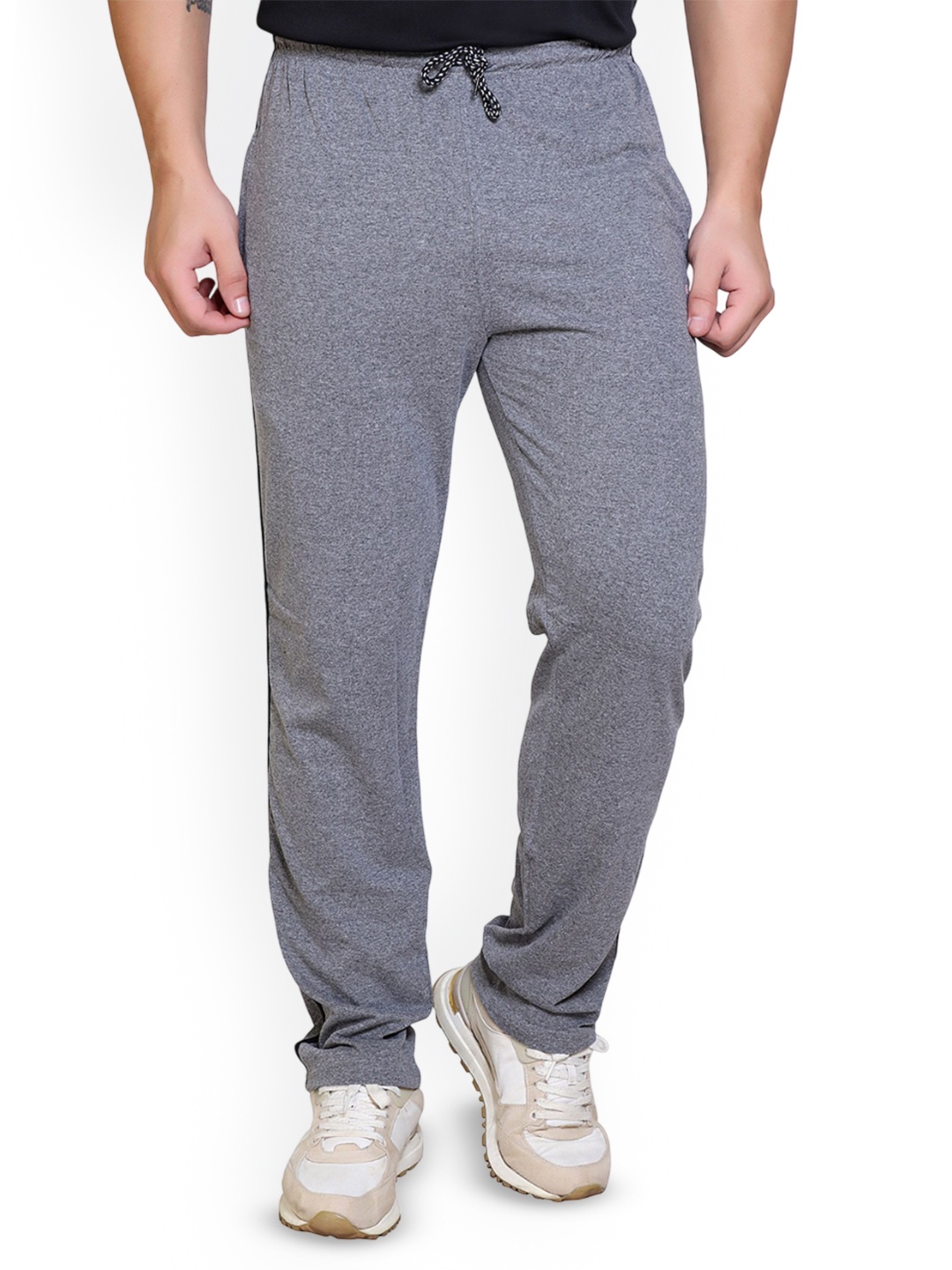 

STARFOX Men Slim-Fit Track Pants, Grey