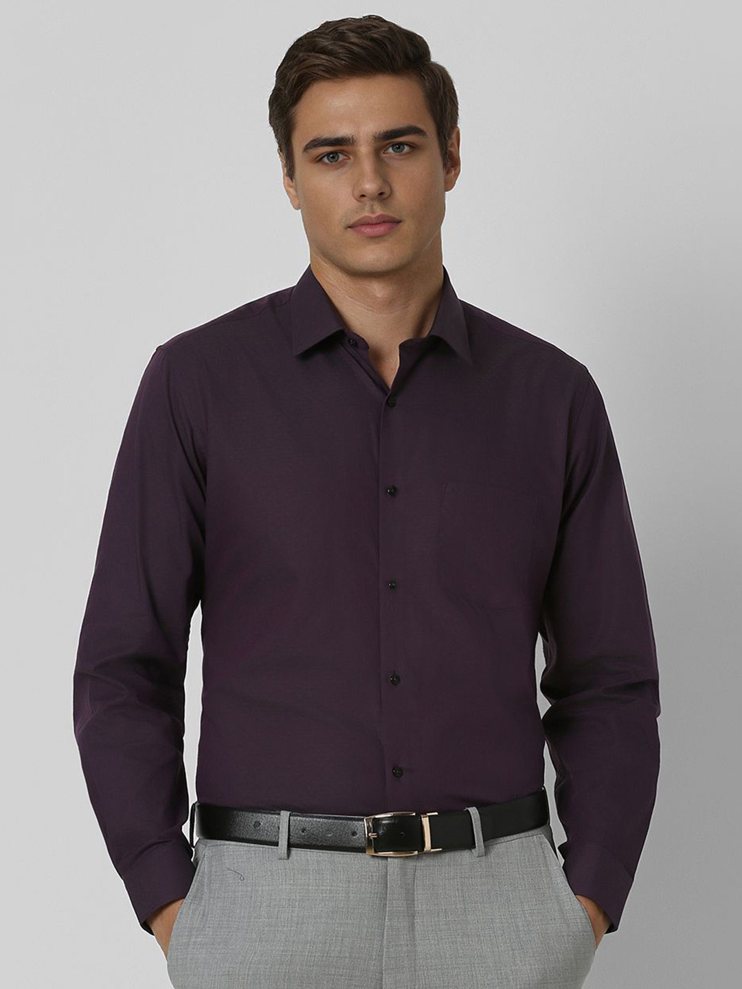 

Van Heusen Men Opaque Formal Shirt, Purple