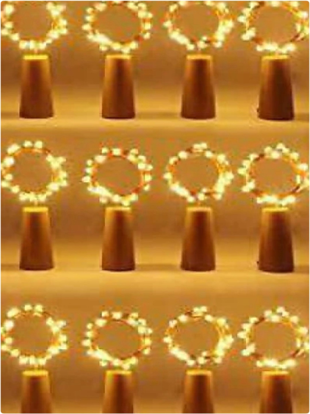 

ENORMITY Yellow & White 12 Pieces Rice Shape String Lights