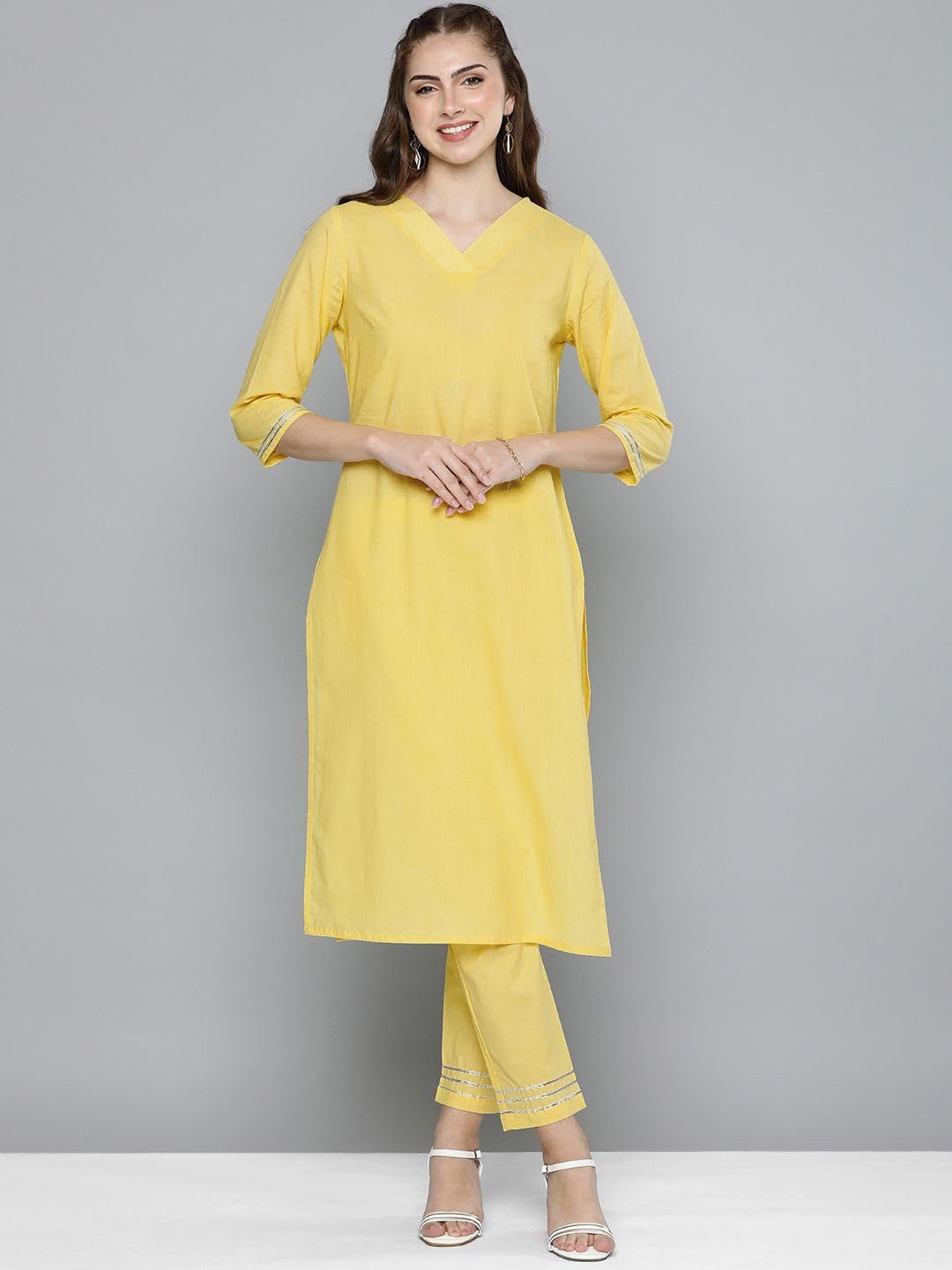 

13-Star Women A-Line Dress, Yellow