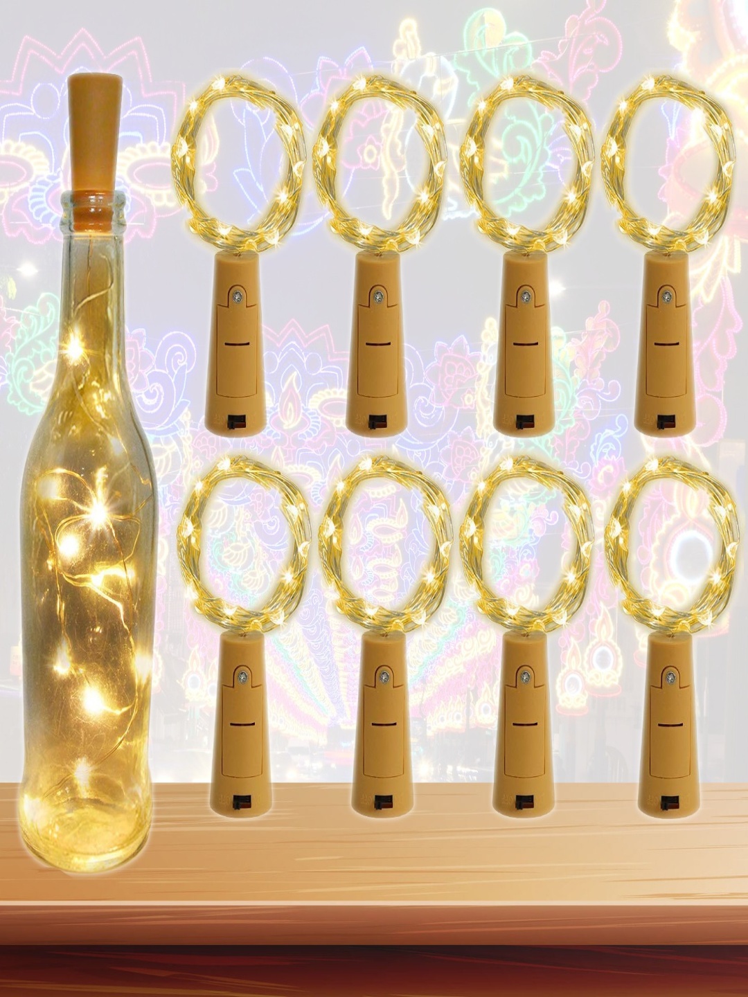 

SPARK WORLD Yellow Rice Shaped String Lights