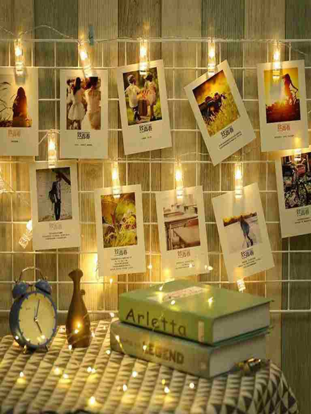 

SPARK WORLD Yellow Photo Clip Shape String Lights