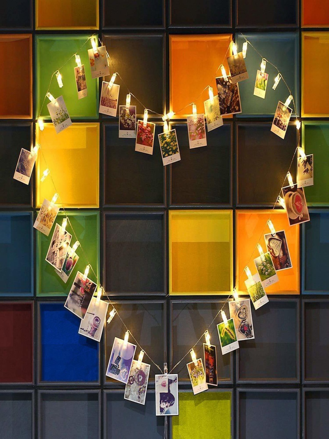 

ENORMITY White & Yellow Photo Clip String Lights