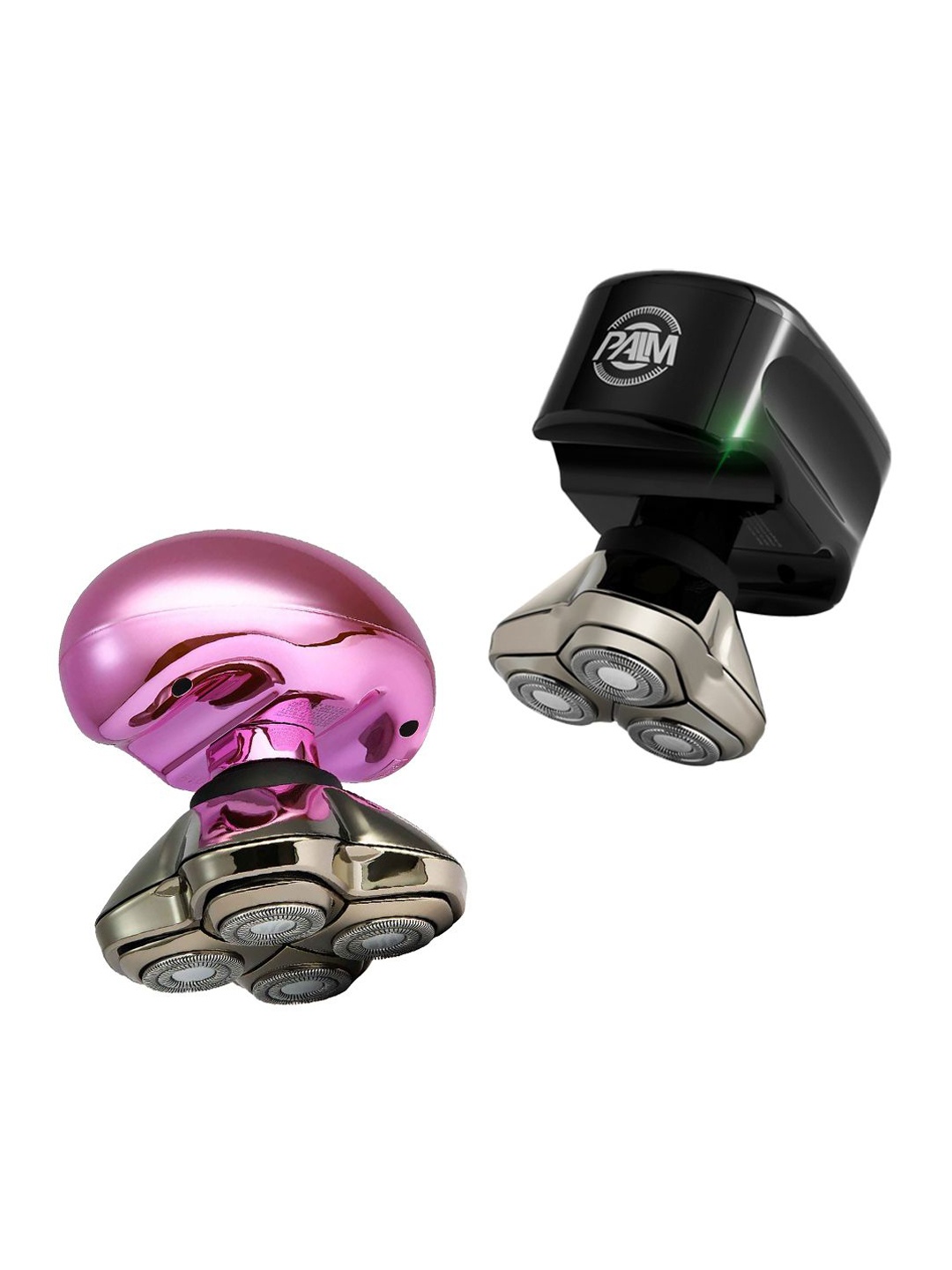 

Skull Shaver Set Of 2 Palm Shaver With CR-3 Blade & Butterfly Kiss Pro Shaver, Pink