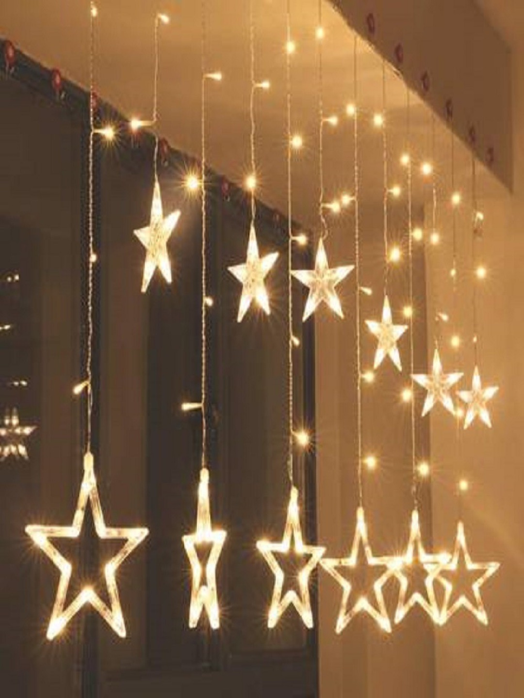 

SPARK WORLD Gold-Toned Star Shaped String Lights