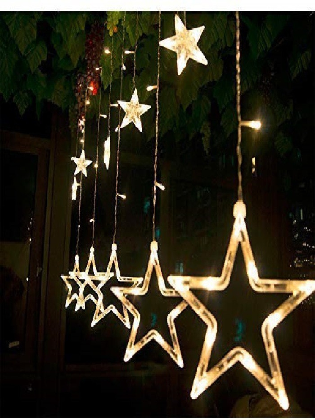 

SPARK WORLD Yellow Star Shape String Lights