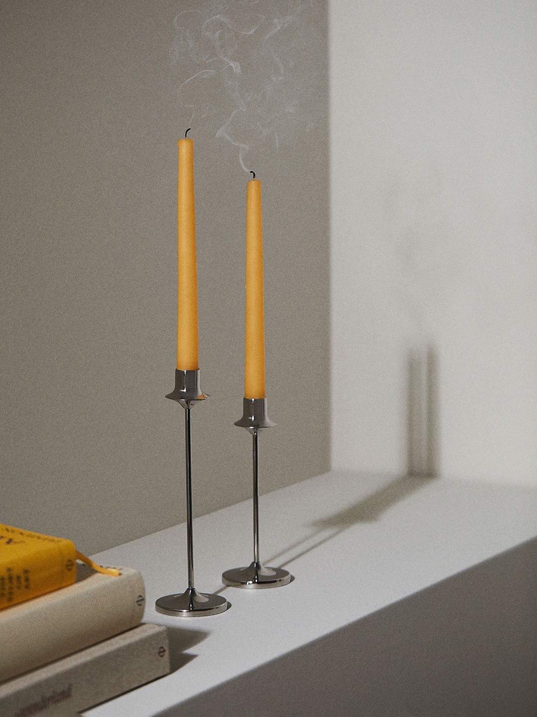 

H&M Silver-Toned Tall Metal Candlestick