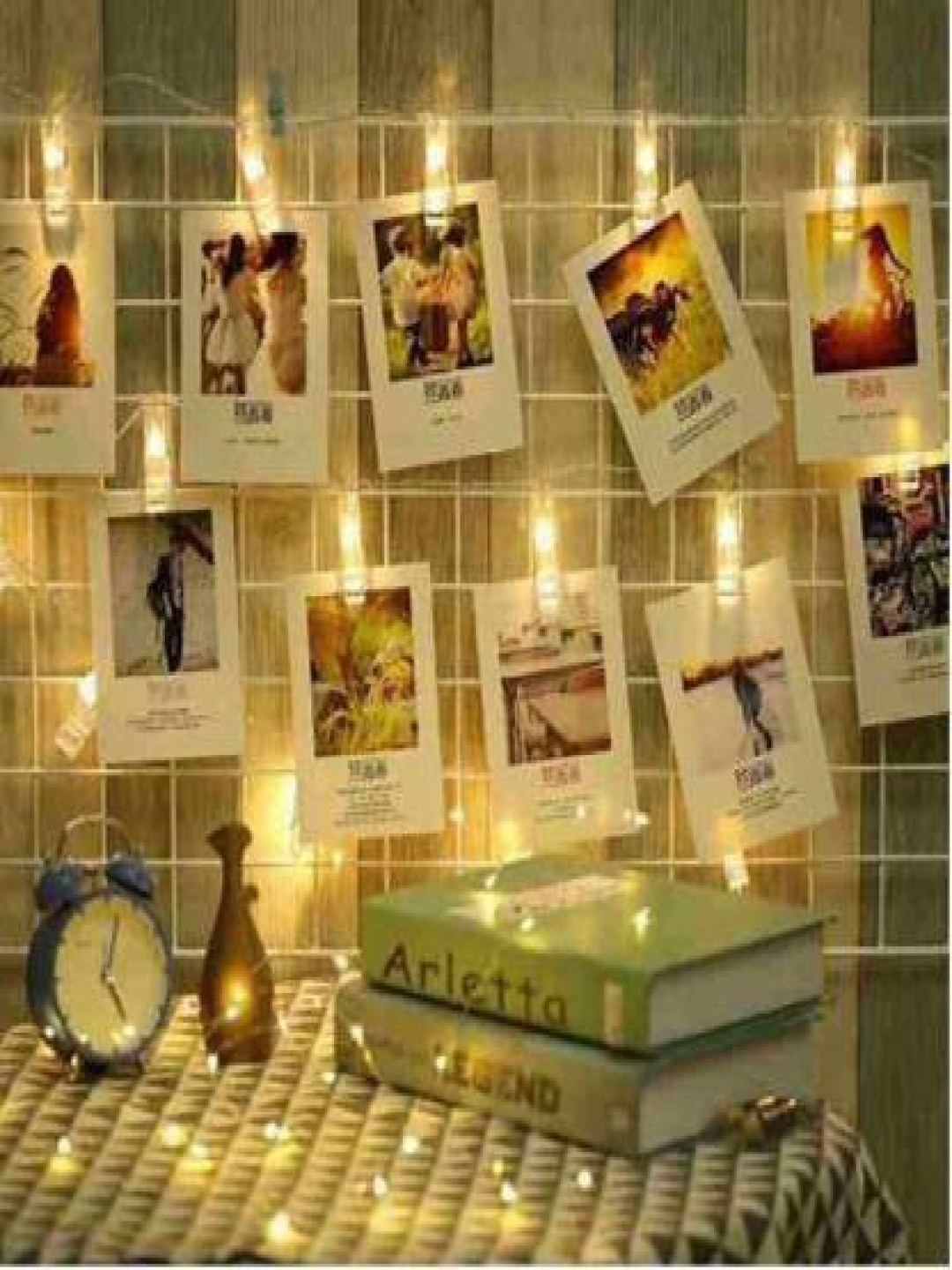 

SPARK WORLD Yellow Photo Clip Shape LED String Lights