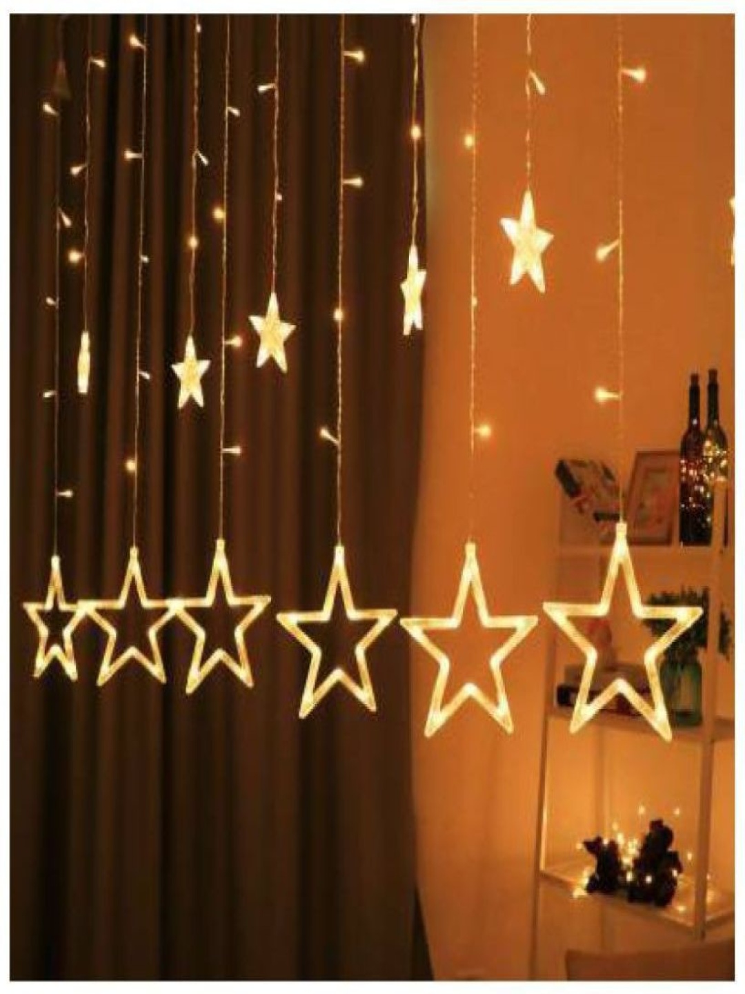 

ENORMITY Yellow Star Shape String Lights