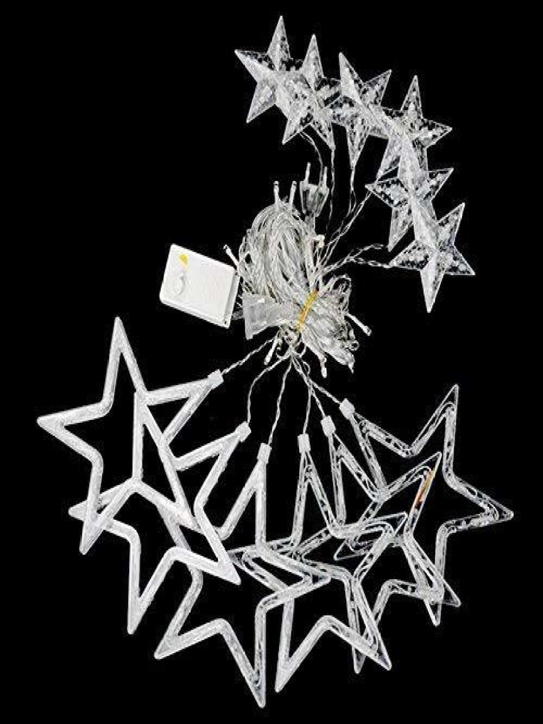 

ENORMITY Yellow & White Waterproof Star String Lights