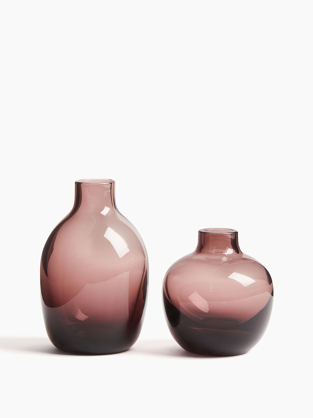 

H&M Brown Small Glass Vase