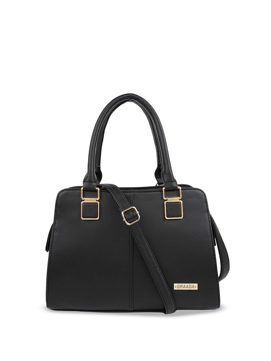 

GRAADA Structured Satchel, Black